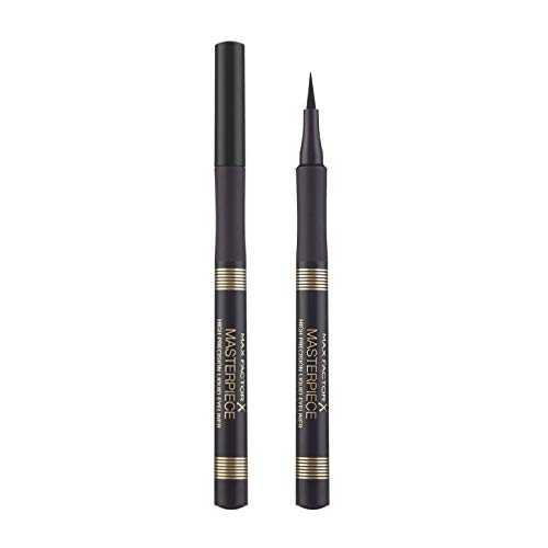 Max Factor Eyeliner Penna Masterpiece High Precision, Punta a Spatola per Tratto Spesso e Sottile,01 Black