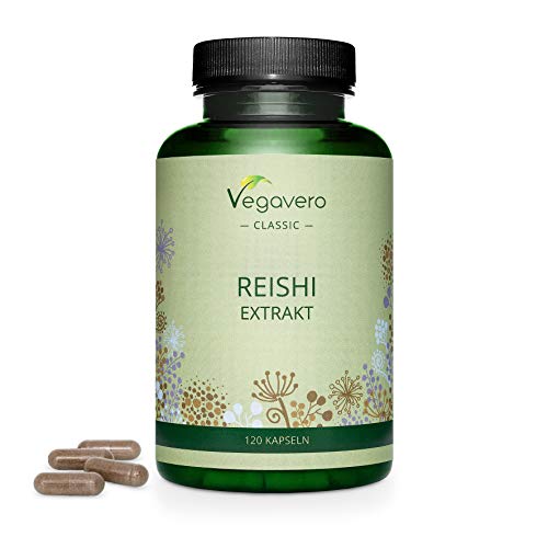 REISHI Vegavero® | 2000 mg | 120 capsule | con 20% di Polisaccaridi + 6% Beta Glucani + 1% Triterpeni | Ganoderma Lucidum | Vegan