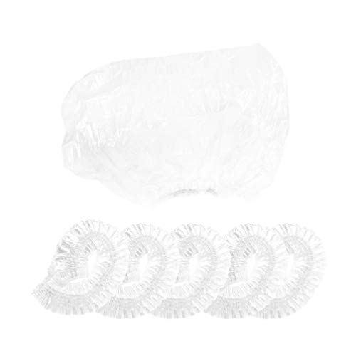 SUPVOX 100 pezzi Cuffia Doccia Usa e Getta e Monouso protezione dei capelli cappuccio elastico copri per tintura doccia spa salon