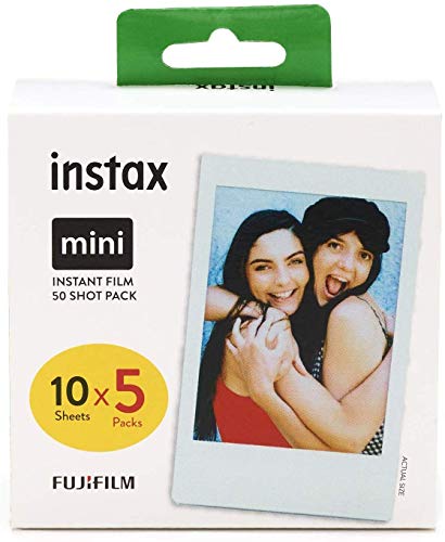 Fujifilm Instax Mini Film Pellicola Istantanea per Fotocamere Instax Mini, Formato 46 x 62 mm, Confezione da 50 Foto