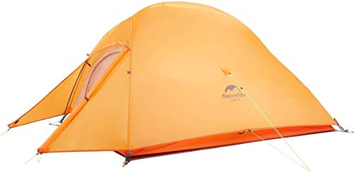 Naturehike Nuovo Cloud-up 2 Persona Tenda Aggiornata Doppio Strato Tenda 2018 Tende da Escursioni (210T Arancione)