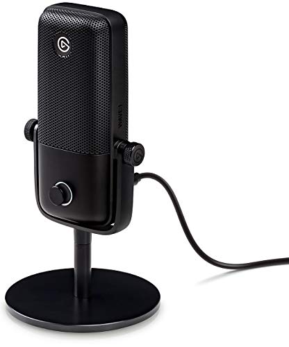 Elgato Wave:1 Microfono USB a Condensatore e Soluzione di Mixaggio Digitale, Tecnologia Anti-Clipping, Disattivazione Audio Tattile, Streaming e Podcasting