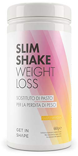 SLIM SHAKE sostituto pasto dimagrante - polvere per shake dimagranti al gusto vaniglia da Get In Shape