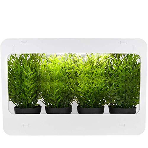 PrimeMatik - Kit di crescita delle piante per uso interno con luce LED bianca 850 lm 14W