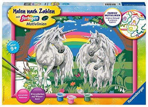 Ravensburger Spieleverlag- Fabelhafte Einhornwelt Favoloso Mondo di Unicorno, Colore, 28908