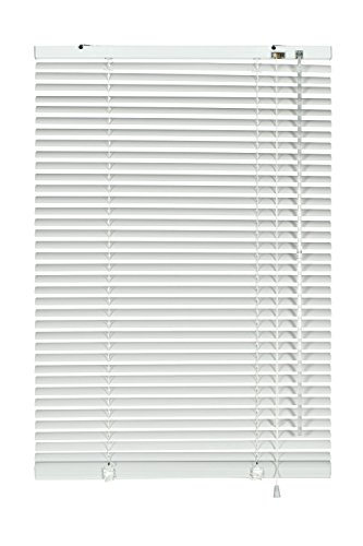 Deco Company 23-3006 Veneziane con Morsetto, Alluminio, Bianco, 70 x 130 cm