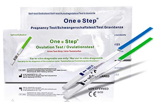ONE STEP 40 x Test di ovulazione ultrasensibili (20mIU/ml) + 10 x Test di Gravidanza ultrasensibili 10 mIU/ml