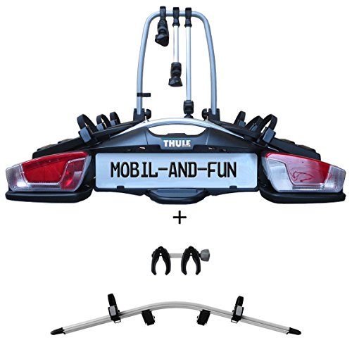 Thule, portabiciclette Coach 276/Velocompact 926, 3 supporti con adattatore per il 4°