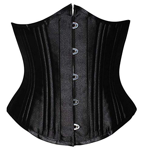 Camellias, corsetto da donna in acciaio 26, resistente, per punto vita, modellante per perdita di peso Black S/60,96 cm (Si adatta a cintola 26