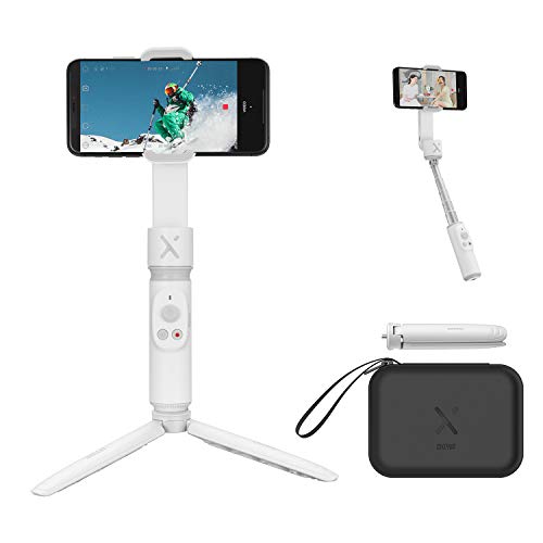 ZHIYUN Smooth-X Smartphone Pieghevole Stabilizzatore del Giunto Cardanico Stick per Selfie Vlog Youtuber (Bianco Combo）