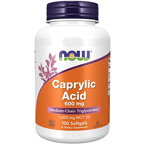 Now Foods, Acido Caprilico, 100 Softgels, senza soia, senza glutine