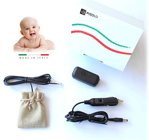 PISOLO - Made in ITALY - Dispositivo Antiabbandono bimbi con sensore - NO App NO Bluetooth NO Onde Radio - Sistema a Norma di Legge Anti Abbandono per sicurezza bambini su seggiolino auto
