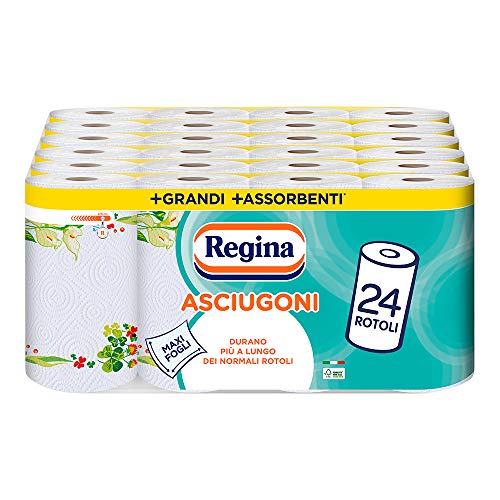 Regina Asciugoni New, Carta Cucina-24 Rotoli, 24 unità
