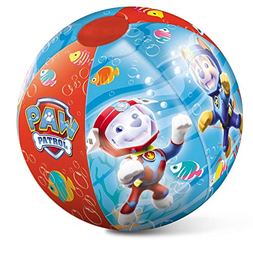 Mondo Toys - Paw Patrol Beach Ball -  Pallone da Spiaggia Colorato  - gonfiabile ideale per giocarci in acqua - adatto a bambini / ragazzi / adulti - 50 cm. di diametro - 16630