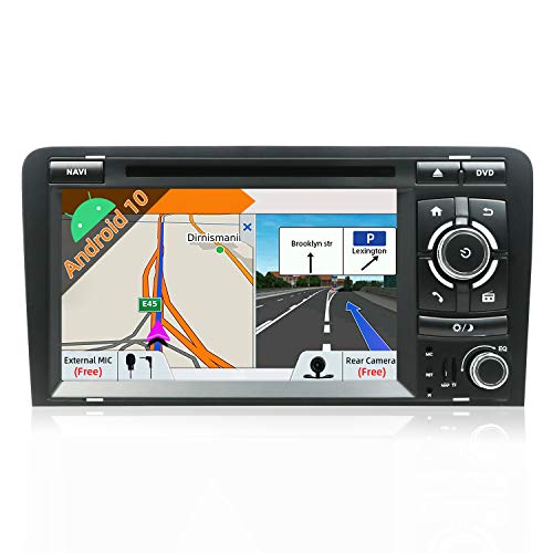 Android 9.0 Autoradio Navigatore Audio per AUDI A3 2003--2011 | Doppio DIN | Telecamera Posteriore & Canbus Gratuiti | 7 Pollici Touch Screen | 2G/32G |Supporto DAB+ 4G WLAN Bluetooth MirrorLink RDS