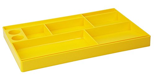 Acrimet Organizzatore per Cassetti da Ufficio, Scrivania (Plastica) (Giallo)