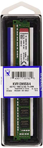 Kingston KVR13N9S8/4 Memoria RAM da 4 GB, 1333 MHz, DDR3, Non-ECC CL9 DIMM, 240-pin, 1.5 V
