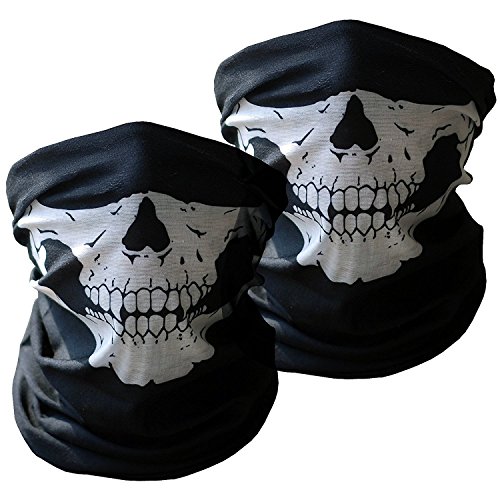 Black Mask Xpassion Cranio Tubolare Protettivo Polvere Maschera Bandana Moto Sciarpa Poliestere Viso Collo Scaldino 2 Parti Mólto