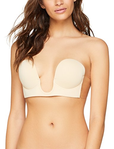 Marchio Amazon - Iris & Lilly Reggiseno Senza Cuciture Adesivo Donna, Beige (Light), 2C, Label: 34C