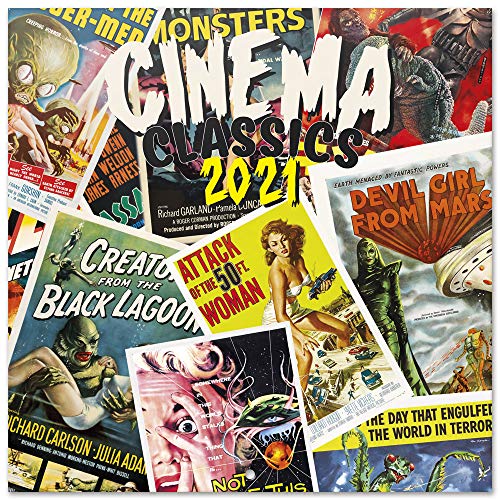 Grupo Erik Calendario 2021 da Muro Cinema Classics, calendario 2021 da muro vintage, 16 mesi, 3