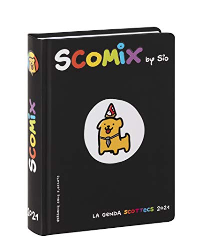 Comix - Diario 2020/2021 16 Mesi - Comix Scottecs by Sio colore Nero con cane - Medium