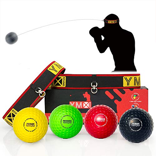 YMX BOXING Reflex Ball/Palla per Riflessi - Ideali per l'Allenamento di Riflessi, Tempismo, Precisione e Coordinazione Occhio-Mano