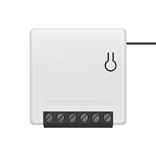 Sonoff Mini 8PCS Interruttore Fai-da-Te Smart Switch Piccolo Corpo Telecomando Interruttore WiFi Supporto Interruttore Esterno Funziona con Google Home/Nest IFTTT e Alexa