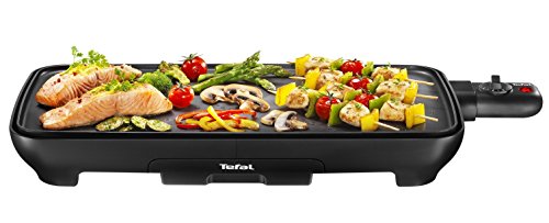 Tefal CB501812 Piastra Malaga – Piastra antiaderente XXL – 6 A 8 Persone – cottura senza aggiunta di grassi, tutti tipi di alimenti – Nero