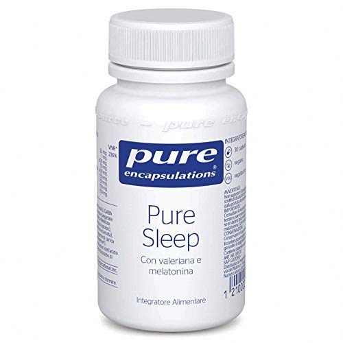 Pure Encapsulations – Pure Sleep - Integratore a base di melatonina, valeriana, teanina Sunthenine e camomilla con GABA ed estratti vegetali - 30 Capsule