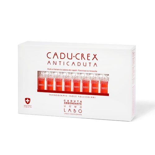 Labo Transdermic Technology CADU-CREX Anti-Caduta Abbondante 20 fiale da 3,5 ml Uomo