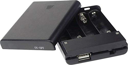 Veleman BH341USB 249005 - Supporto per 4 batterie AA con porta USB