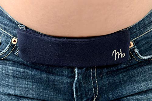 Maeband Fascia Maternità | Cintura di gravidanza, estensore della cintura, abiti da gravidanza, jeans premaman (Piccolo Blu)