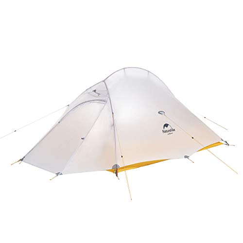 Naturehike Nuovo Cloud-up 2 Persona Tenda Campeggio Aggiornata Doppio Strato Tenda Tende da Escursioni (10D Giallo)