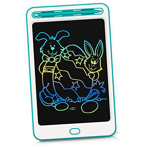 Richgv 8.5 Pollici Colorato Tavoletta Grafica LCD Scrittura, Tavolo da Disegno con Blocco dello Schermo, Elettronica Lavagna Cancellabile Portatile Digitale Ewriter per Bambini,Famiglia - Verde