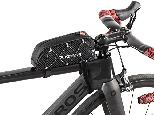 ROCKBROS Borsa Telaio Anteriore Bici da Corsa MTB Borsa Bicicletta Impermeabile Facile Installazione Anti-graffio Ultra-Leggero Riflettente Carina 1L