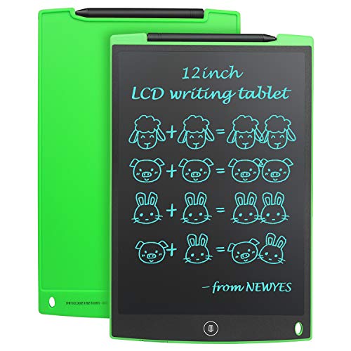 NEWYES NYWT120 Tavoletta LCD da Disegno con Stilo, 12 Pollici di Lenghezza, Vari Colori(Verde)