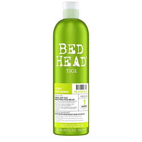 TIGI Bed Head Urban Anti+Dotes Re-Energize Level 1, Shampoo Rivitalizzante ad Uso Quotidiano