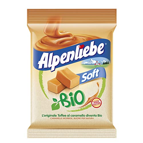 Alpenliebe Soft Bio, Caramelle Morbide Gusto Original Caramel, Caramella Toffee al Caramello, Formato Busta  da 80 gr