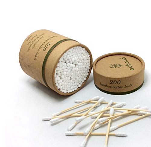 200 boccioli di cotone di bambù, cotone bianco a forma di spirale: Efficiente, resistente e biodegradabile - Ouboud