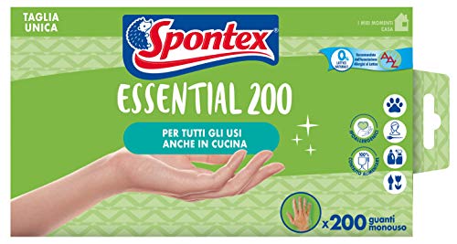 Spontex Guanti Essential 200 Taglia Unica