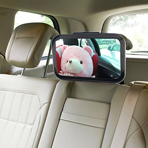 Pekitas - Specchio retrovisore per controllare il bambino in auto, regolabile a 360°, infrangibile