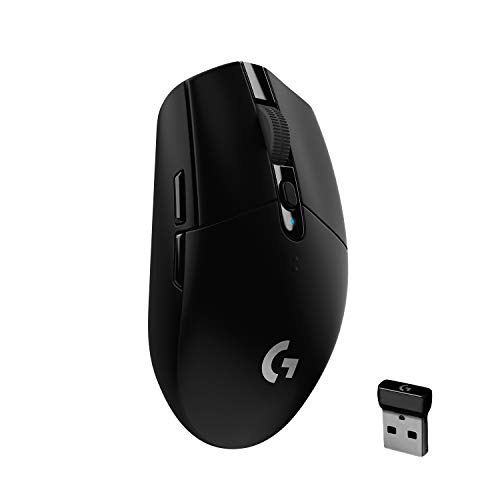 Logitech G305 Mouse Gaming Wireless Lightspeed, Sensore HERO, 12000 DPI, Design Leggero, 6 Pulsanti Programmabili, Durata della Batteria 250 Ore, Memoria Integrata, per PC/Mac/Laptop, Nero