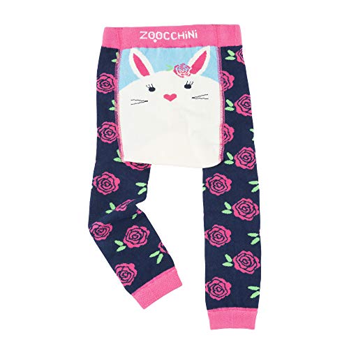 Zoocchini Set Leggings e Calzini Antiscivolo Grip+Easy-Bella il Coniglio, Rosa (Coniglietto), 6-12M Unisex-Bimbi