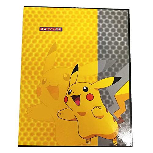 Raccoglitore porta carte Pokemon compatibile Scambiare buste per carte collezionabili GX EX Trainer Cards Album 20 pagine possono contenere fino a 160 carte Pikachu cover