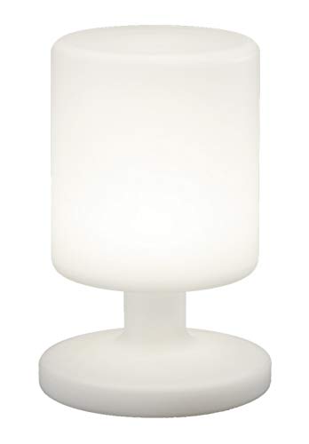 Reality Leuchten Reality R57010101 Lampada LED da Tavolo con Batteria, 1.5 W, 25.5 cm, Bianco
