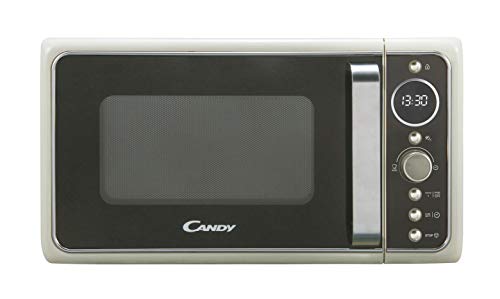 Candy, Divo G20CC, forno a microonde con grill 20 l, 1200 W, 9 programmi, Express cooking, timer, display digitale circolare, 6 livelli di potenza, colore: crema
