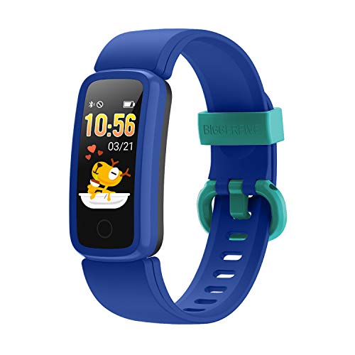 BIGGERFIVE Vigor Orologio Fitness Tracker Bambino Bambina Donna, Contapassi Smartwatch con Cardiofrequenzimetro da Polso,Impermeabile IP68 Activity Tracker per Android iOS Xiaomi Samsung Huawei