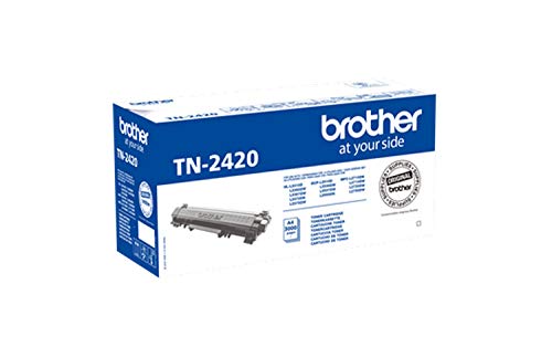 Brother TN2420 Toner Originale, Alta Capacità, fino a 3000 Pagine, per Stampanti MFCL2710DW/MFCL2710DN/MFCL2730DW/MFCL2750DW/DCPL2510D/DCPL2550DN/HLL2310D/HLL2350DW/HLL2370DN/HLL2375DW, Colore Nero