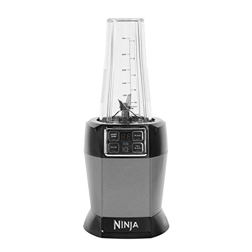 Ninja BN495EU Frullatore con Auto-IQ, 1000 W, 2 Bicchieri da 700 ml, 700 milliliters, Tritan, 2 velocità, Nero/Argento