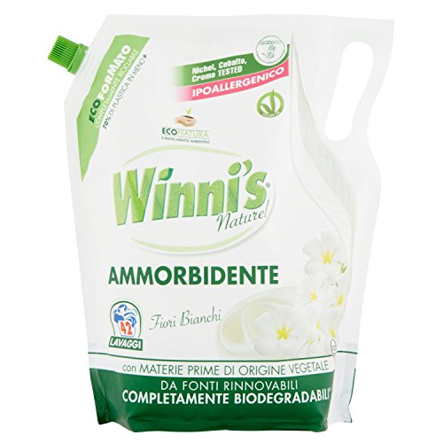 Winni's - Ammorbidente Ipoallergenico, Profumo Fiori Bianchi - 4 buste da 1470 ml [5880 ml]